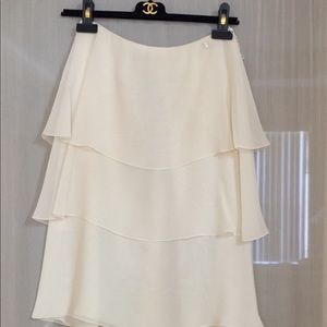 Chanel skirt, white. Sz 36